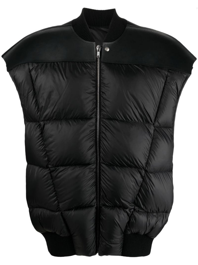 Black Quilted Gilet