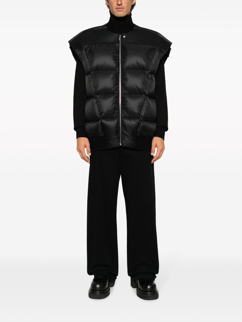Black Quilted Gilet