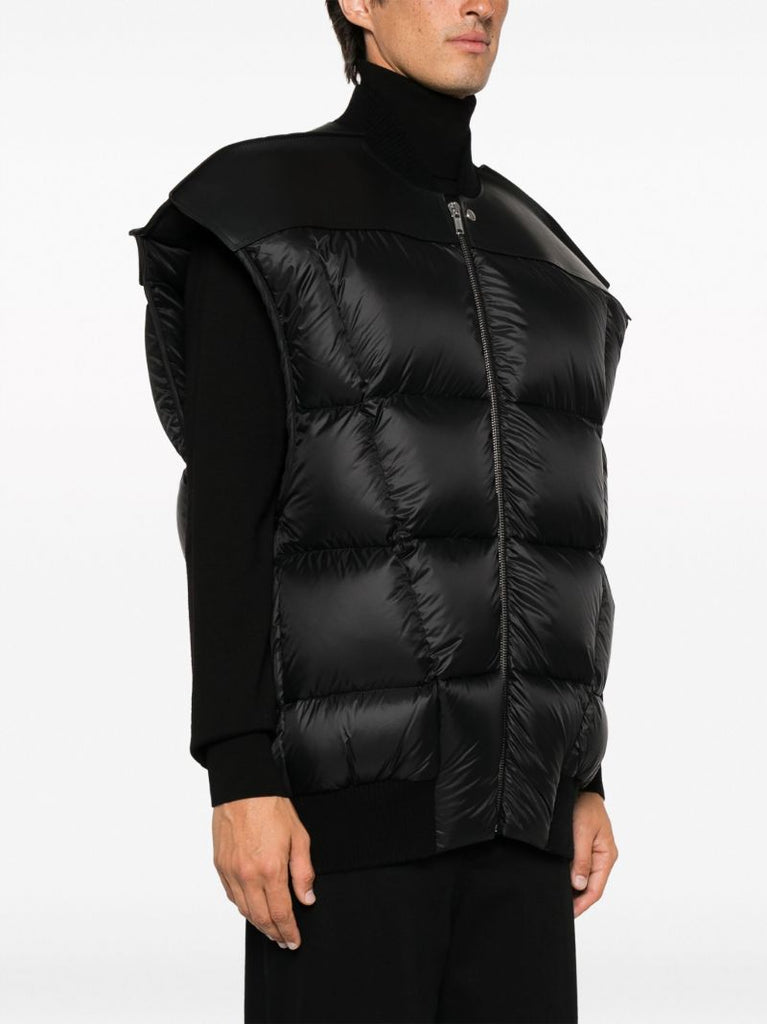 Black Quilted Gilet