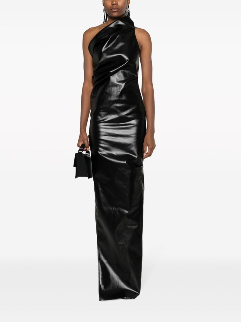 Black Athena One-shoulder Gown