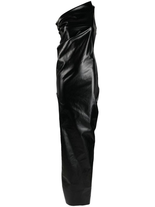 Black Athena One-shoulder Gown