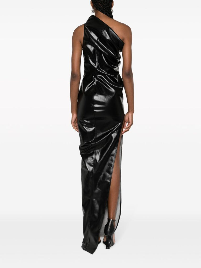 Black Athena One-shoulder Gown