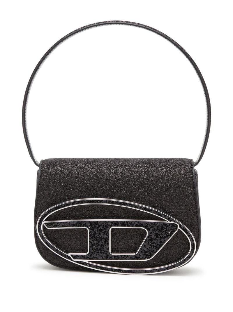 Black 1dr Glitter Shoulder Bag