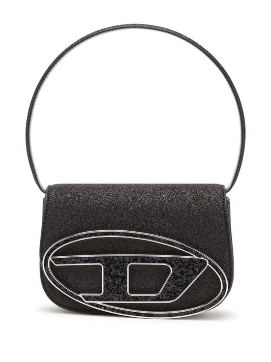 Black 1dr Glitter Shoulder Bag