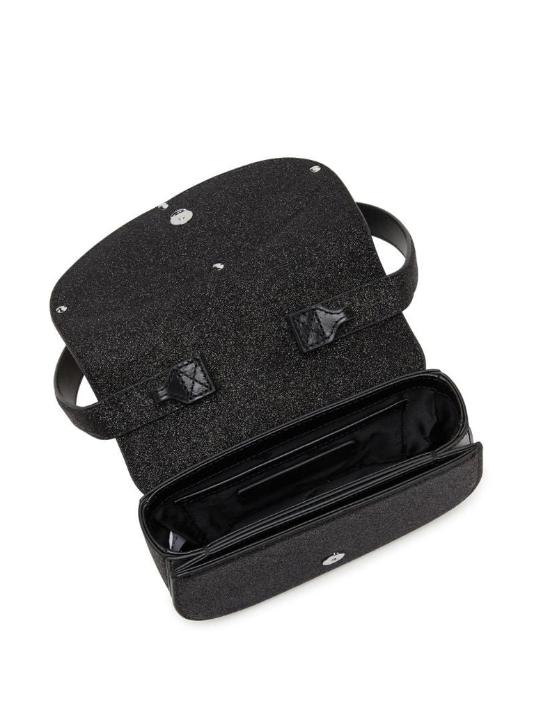 Black 1dr Glitter Shoulder Bag