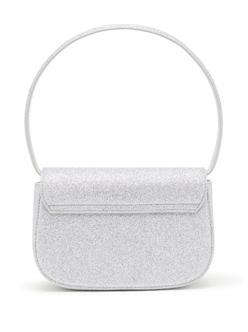 Silver 1dr Glitter Shoulder Bag