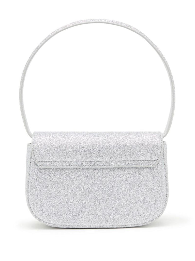 Silver 1dr Glitter Shoulder Bag