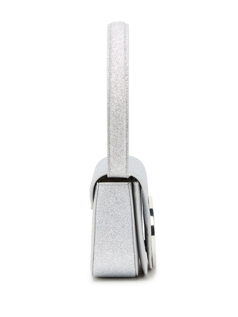 Silver 1dr Glitter Shoulder Bag