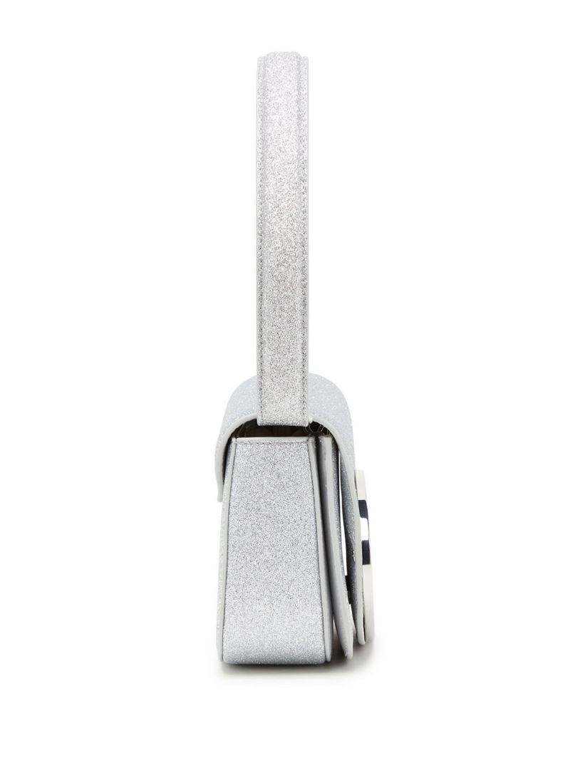 Silver 1dr Glitter Shoulder Bag
