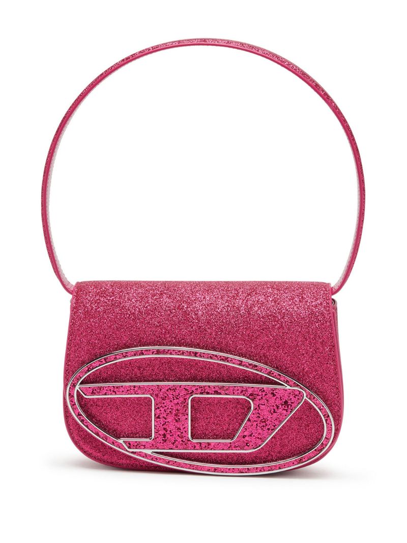Pink 1dr Glitter Shoulder Bag