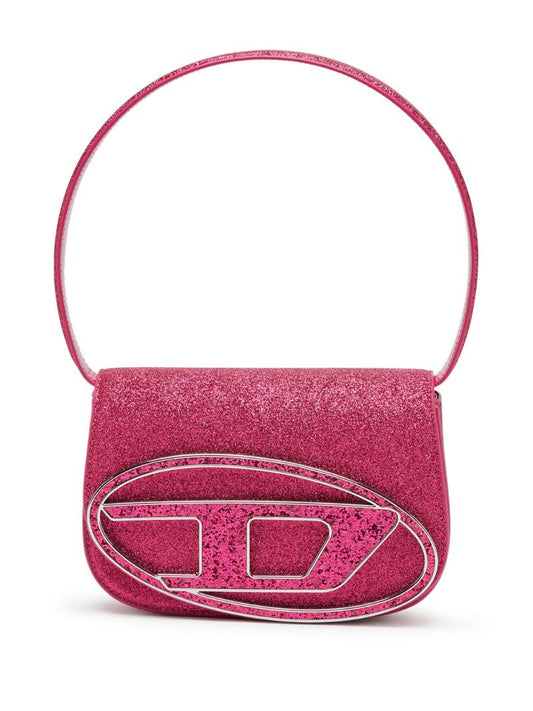 Pink 1dr Glitter Shoulder Bag