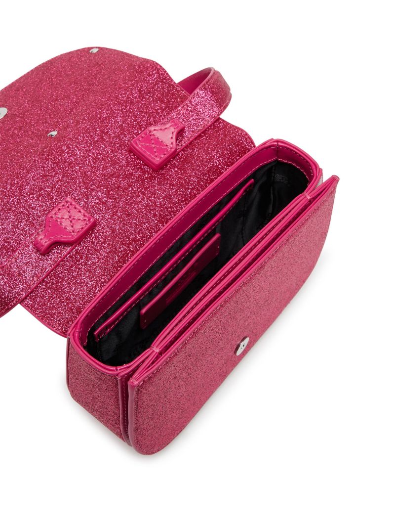 Pink 1dr Glitter Shoulder Bag