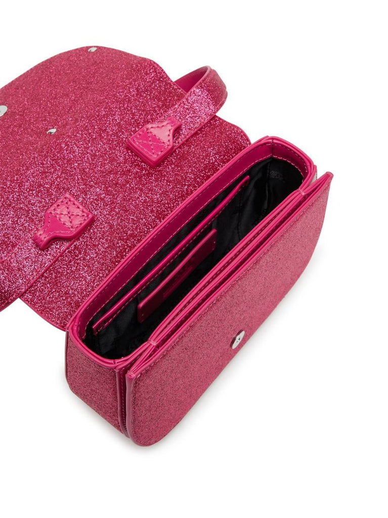 Pink 1dr Glitter Shoulder Bag