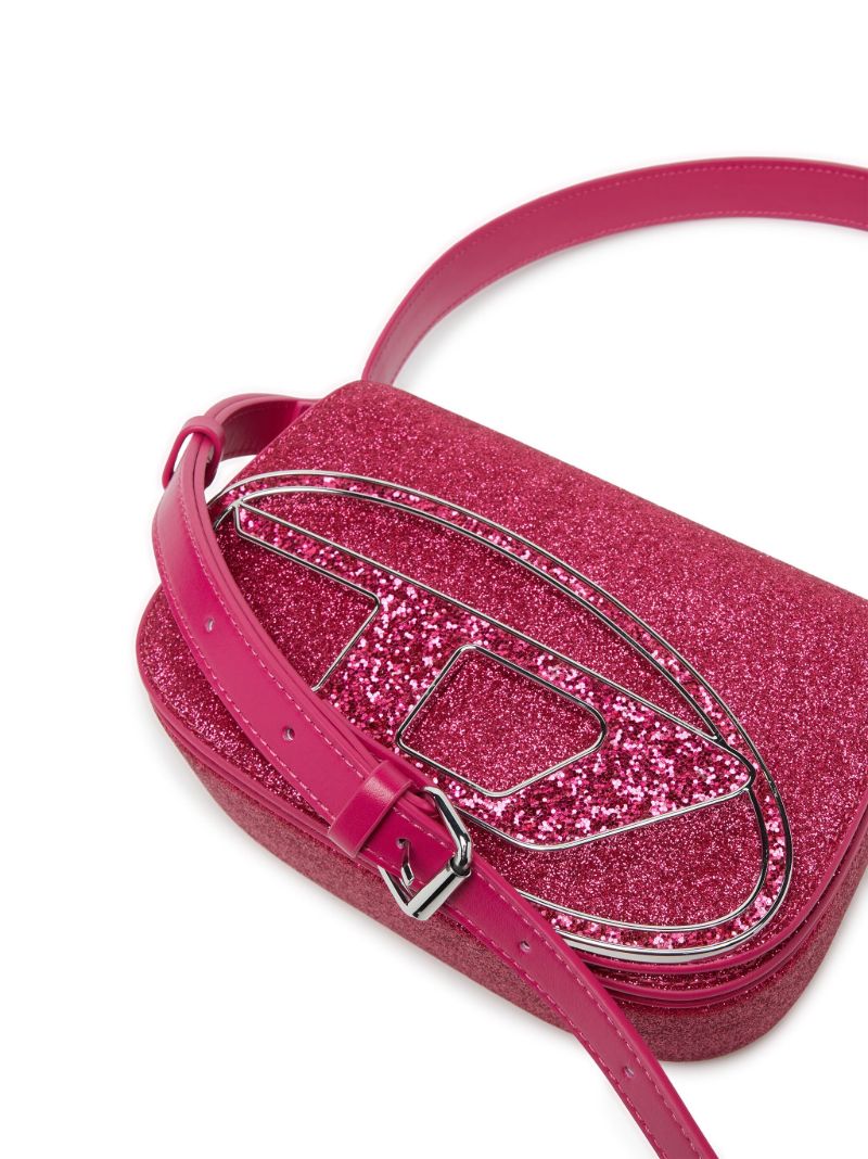 Pink 1dr Glitter Shoulder Bag