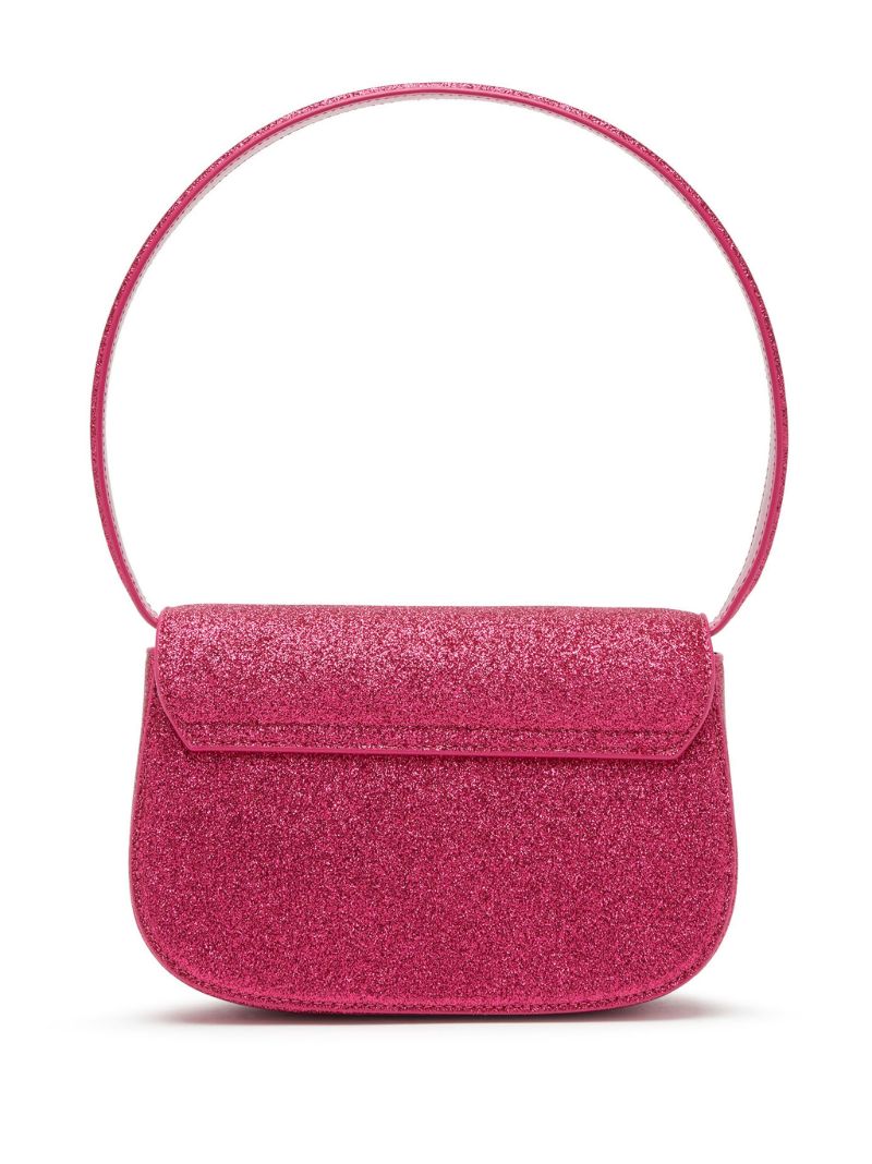 Pink 1dr Glitter Shoulder Bag