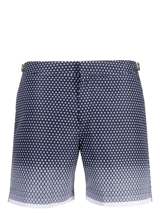 Blue Bulldog Floral Swim Shorts