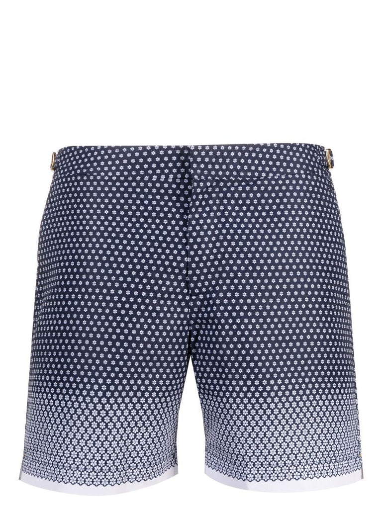 Blue Bulldog Floral Swim Shorts