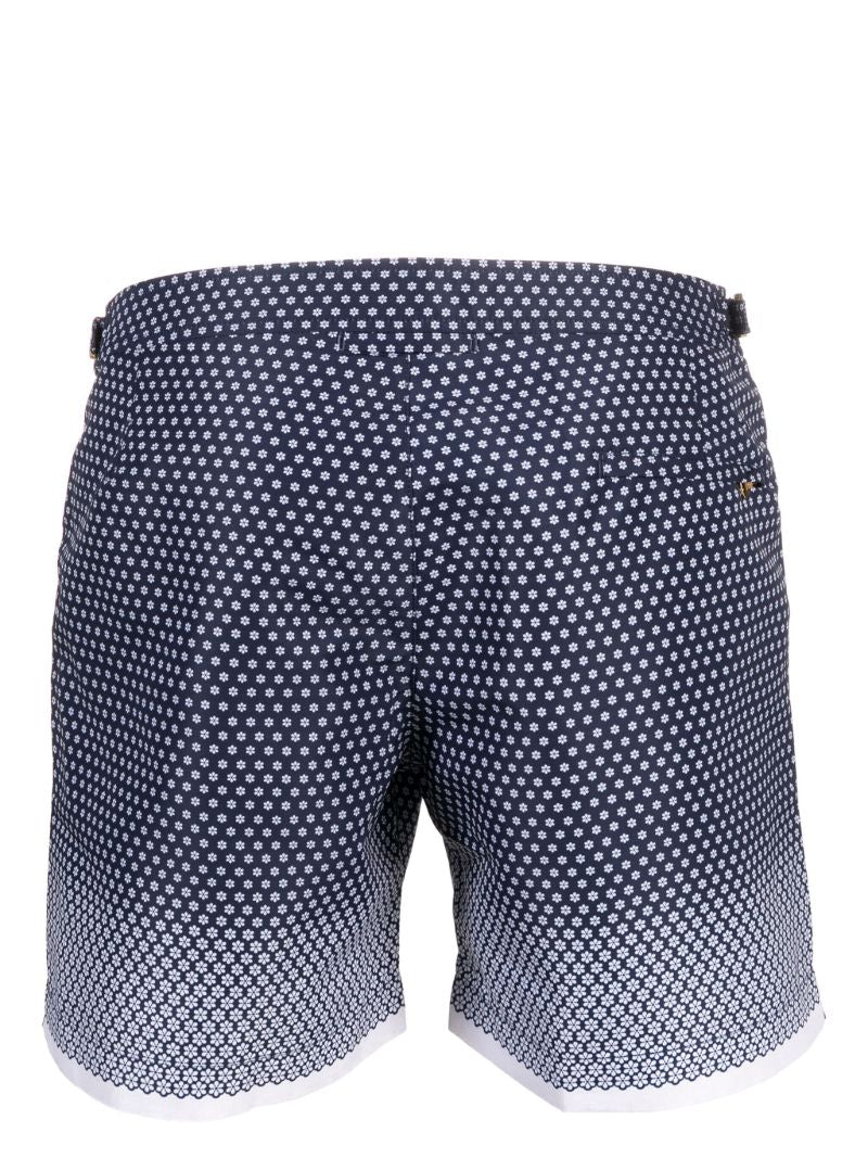 Blue Bulldog Floral Swim Shorts