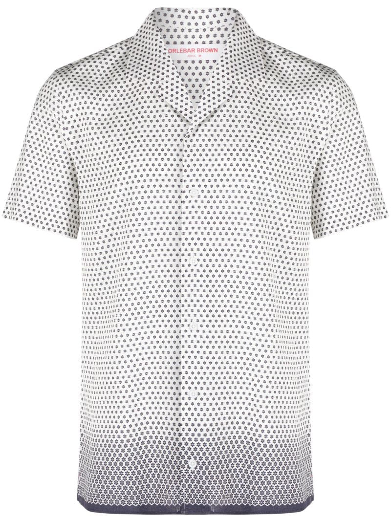 White Hibbert OmbrÃ_x0083_Â© Floral-print Shirt