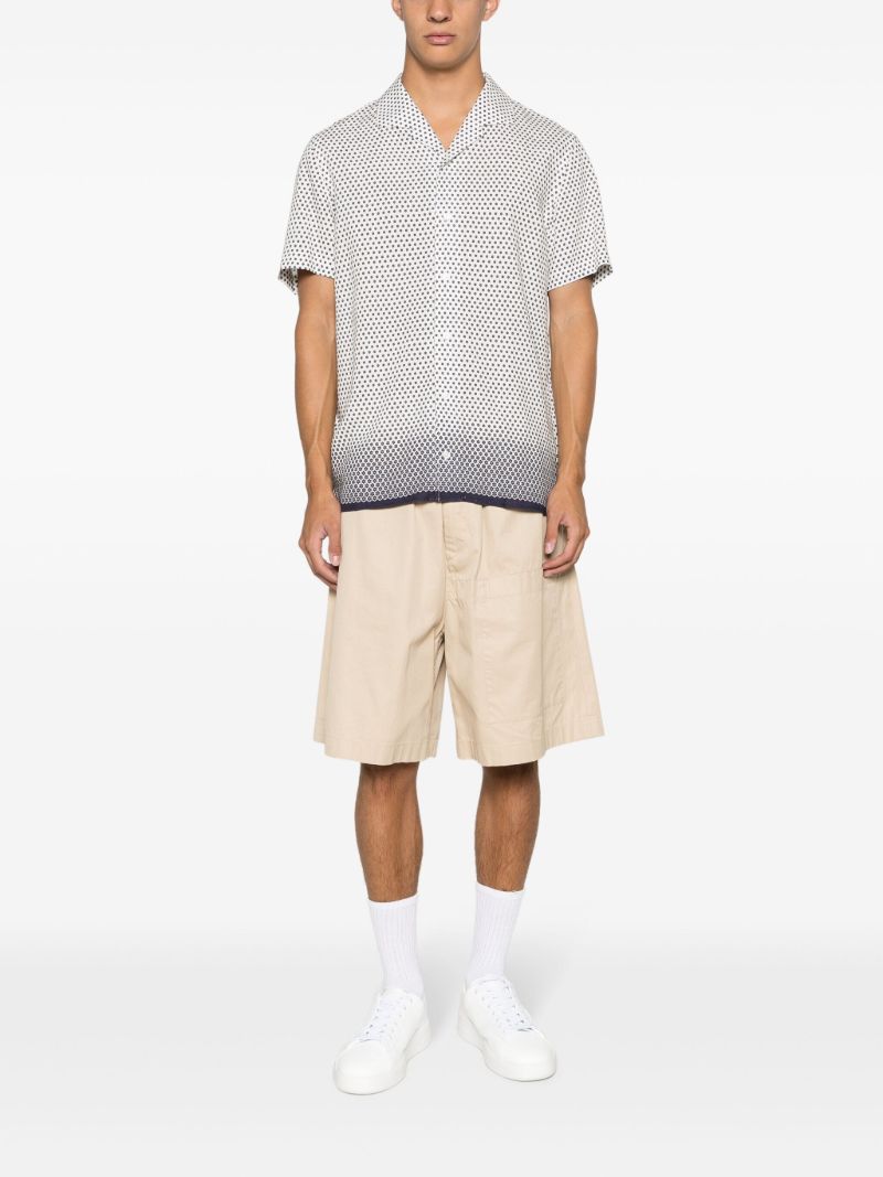 White Hibbert OmbrÃ_x0083_Â© Floral-print Shirt