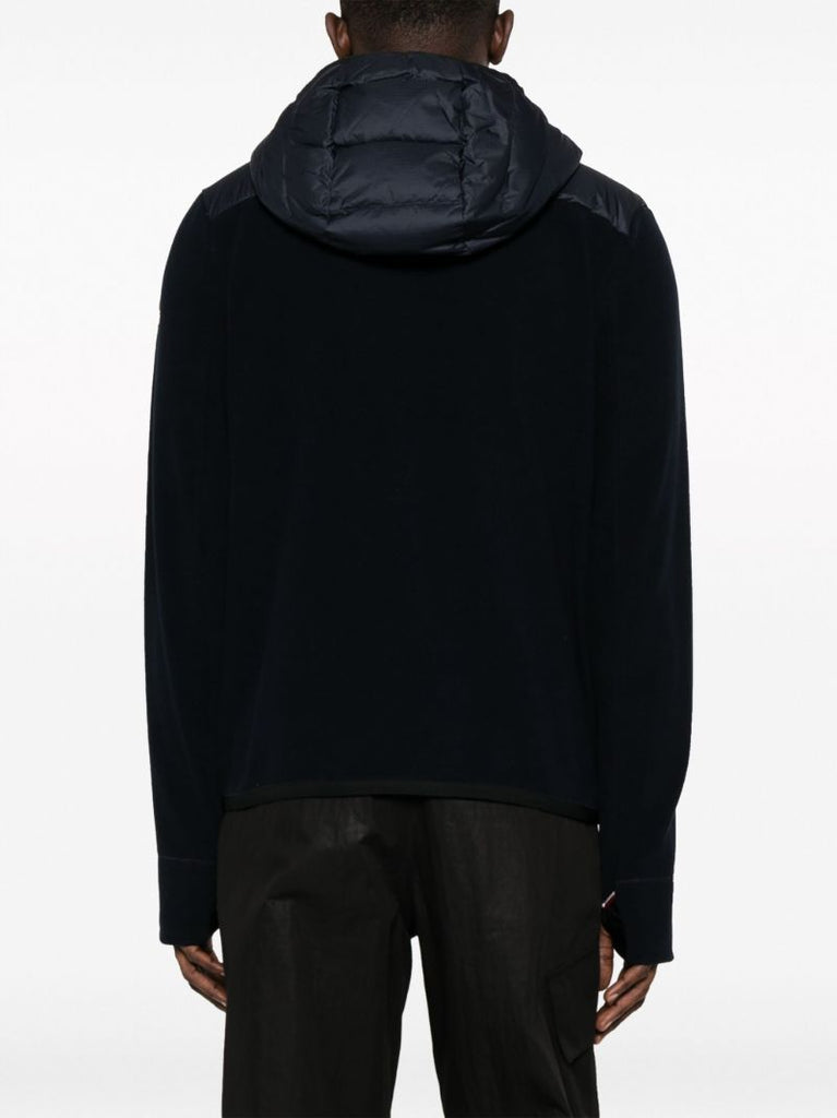 Blue Hooded Padded Jacket