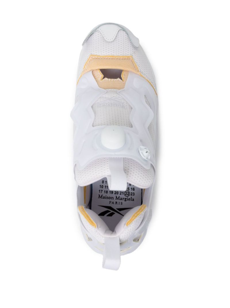 White Instapump Fury Low-top Sneakers