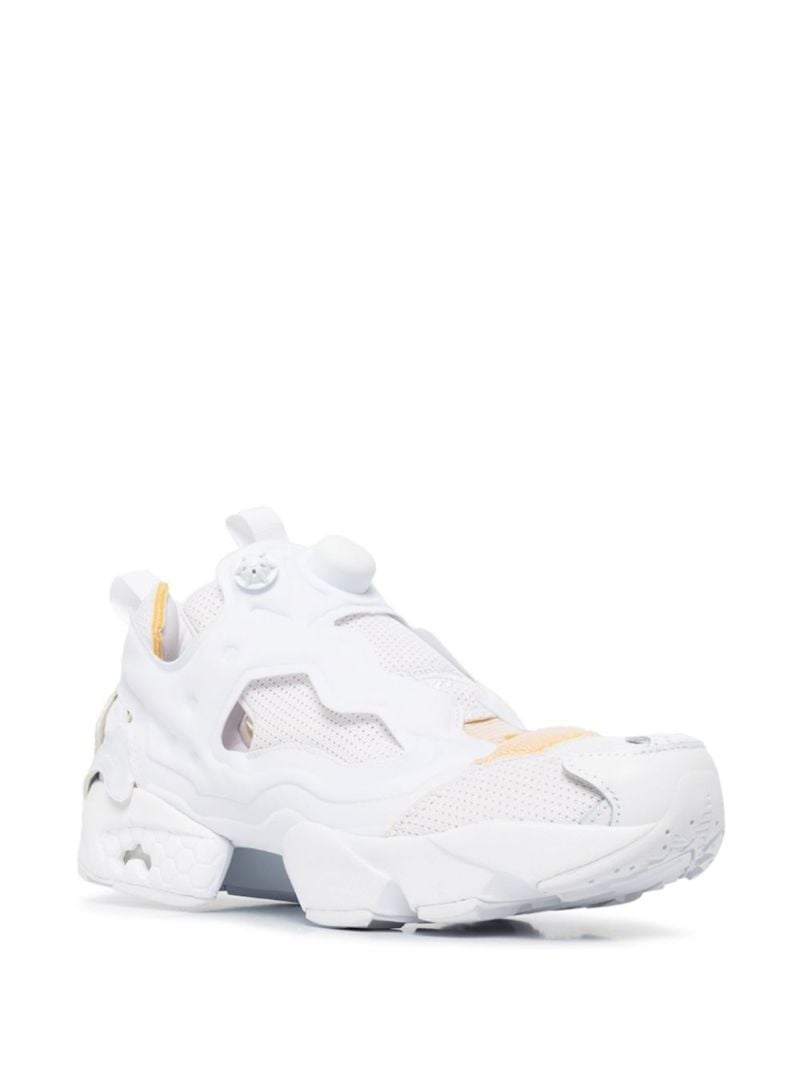 White Instapump Fury Low-top Sneakers