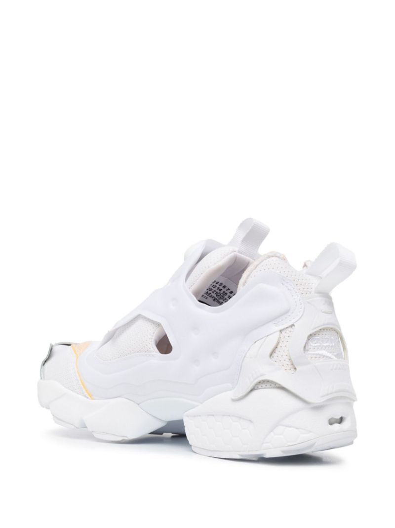 White Instapump Fury Low-top Sneakers
