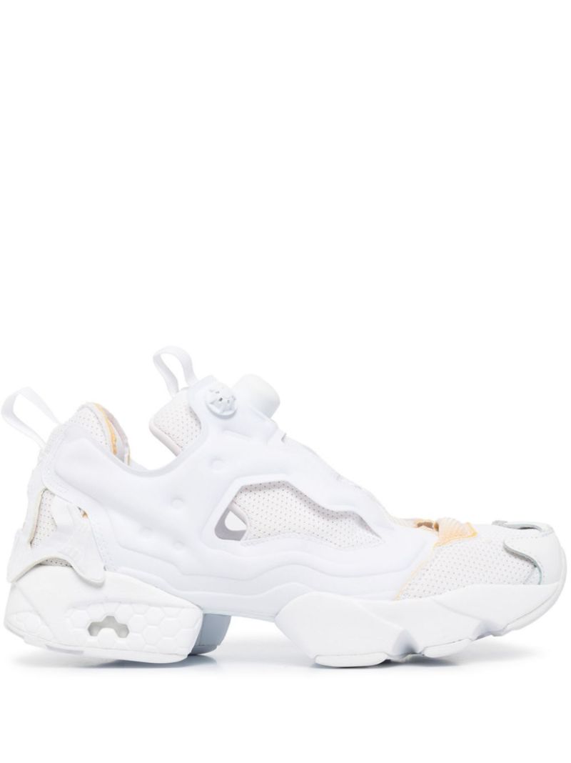 White Instapump Fury Low-top Sneakers