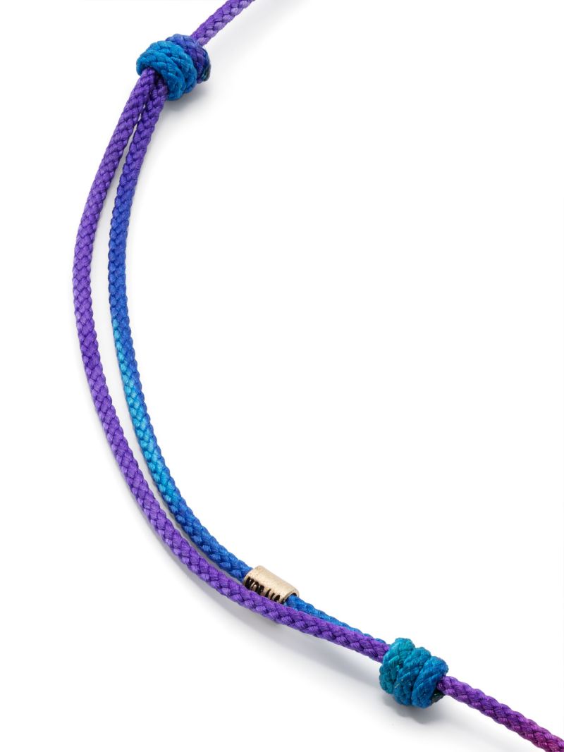 14k Yellow Gold Evil Eye Cord Bracelet