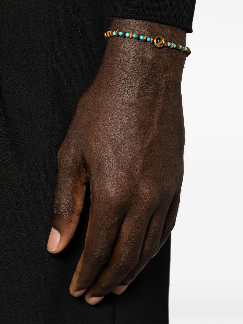 14k Yellow Gold Rotary Beaded Bracelet