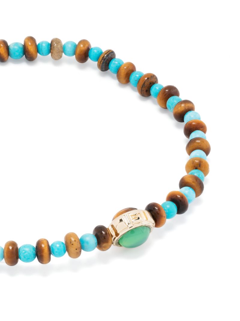 14k Yellow Gold Rotary Beaded Bracelet