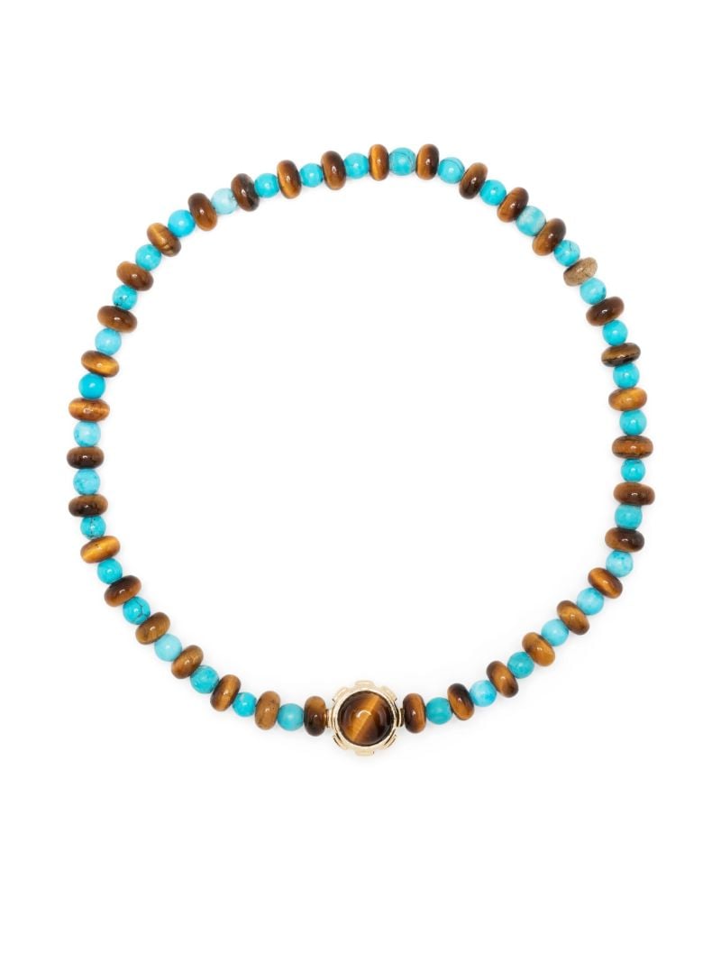 14k Yellow Gold Rotary Beaded Bracelet