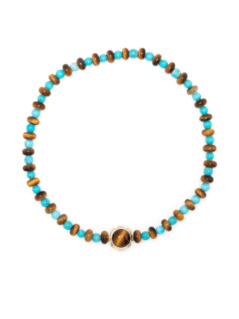 14k Yellow Gold Rotary Beaded Bracelet