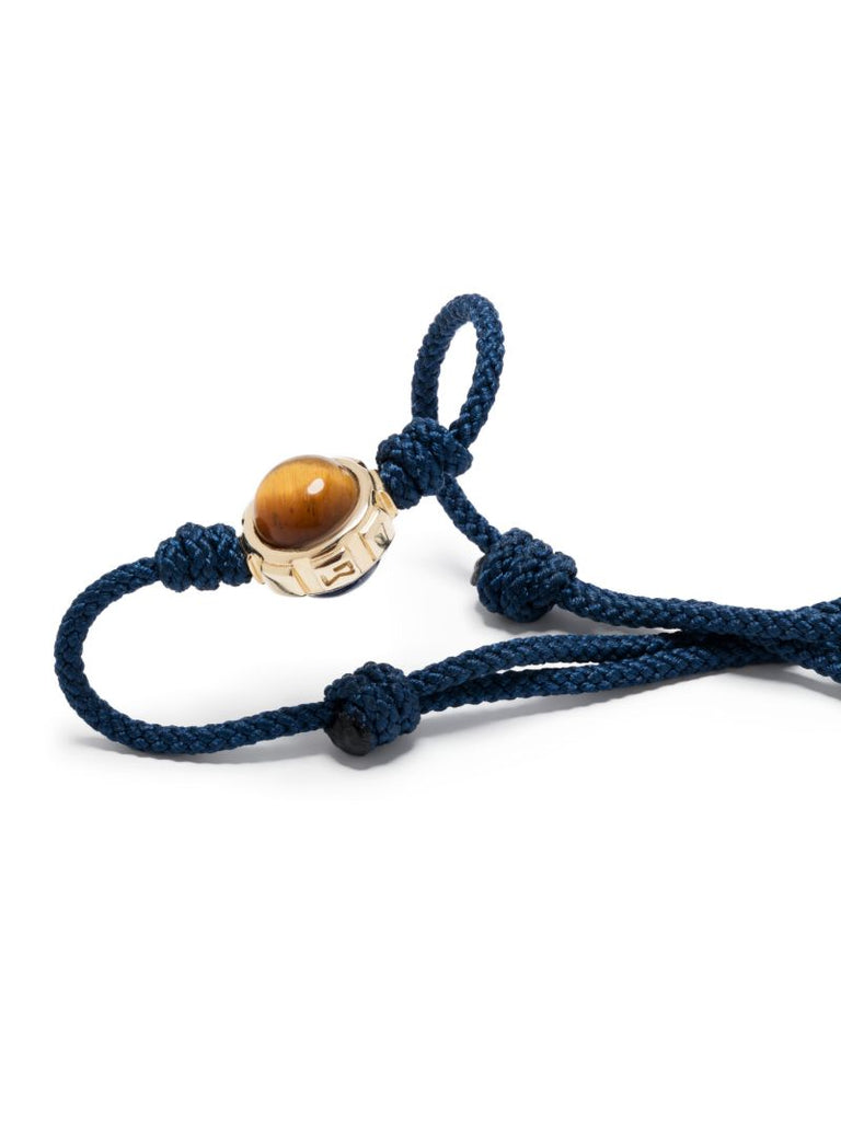 14k Yellow Gold Rotary Cord Gemstone Bracelet