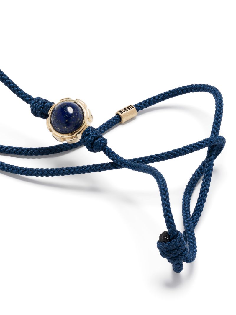 14k Yellow Gold Rotary Cord Gemstone Bracelet