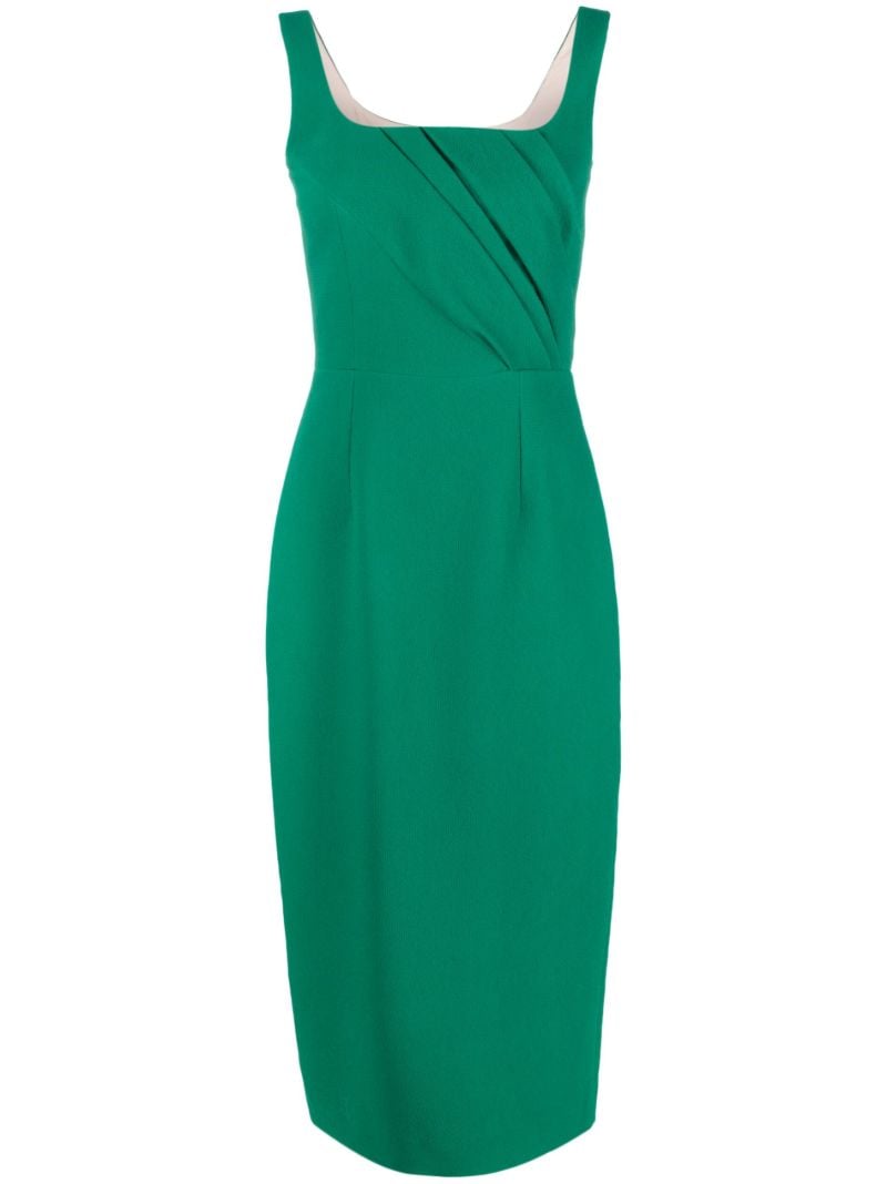 Green Arina Sleeveless Midi Dress