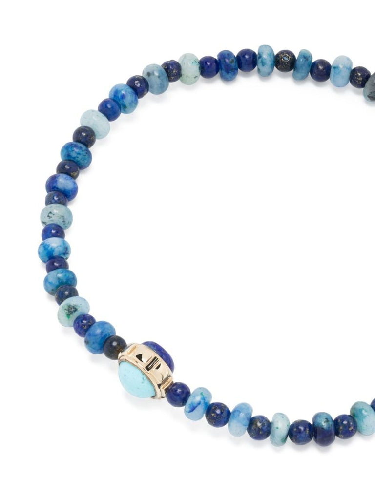 14k Yellow Gold Rotary Gemstone Bracelet