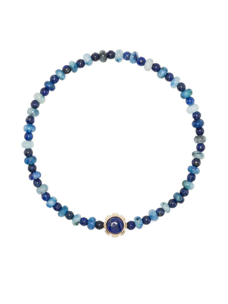 14k Yellow Gold Rotary Gemstone Bracelet