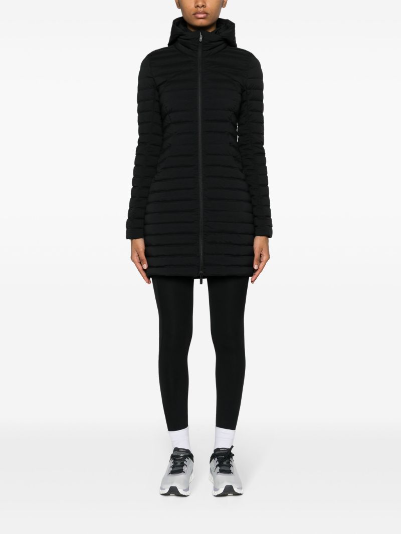 Black Pack It Down Padded Coat
