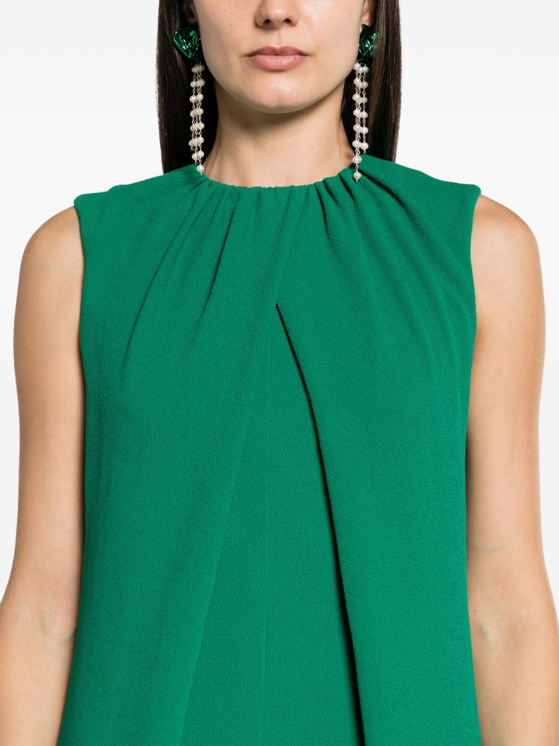 Green Aliza Crepe Wide-leg Jumpsuit