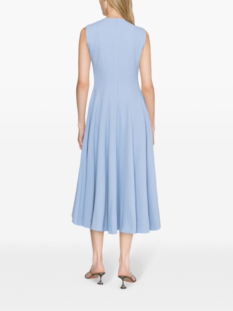 Blue Marlen Crepe Midi Dress