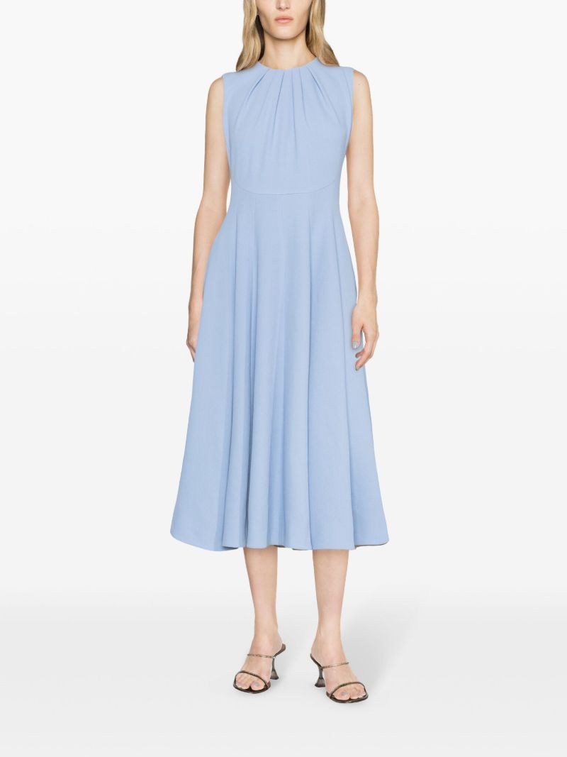 Blue Marlen Crepe Midi Dress