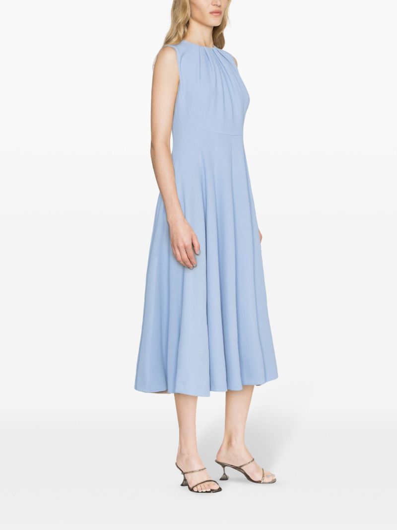 Blue Marlen Crepe Midi Dress