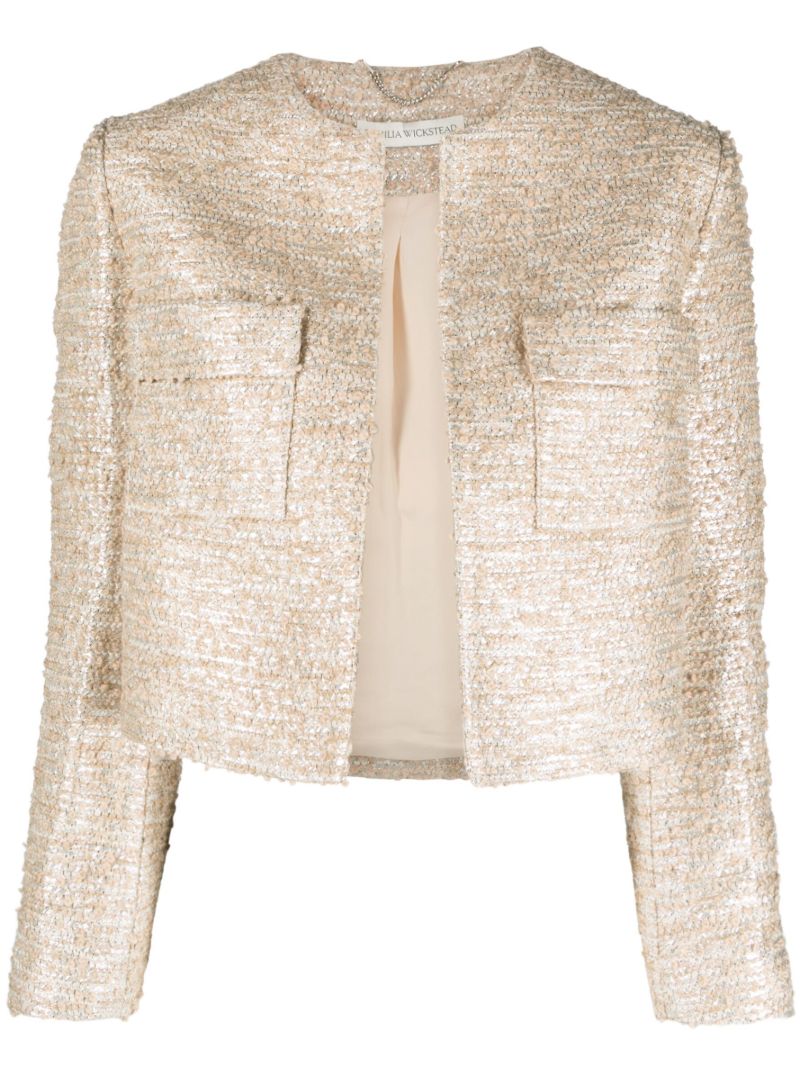 Neutral Pheblia Tweed Jacket