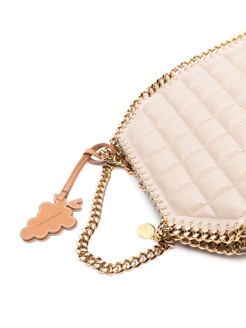 Neutral Falabella Mini Quilted Cross Body Bag