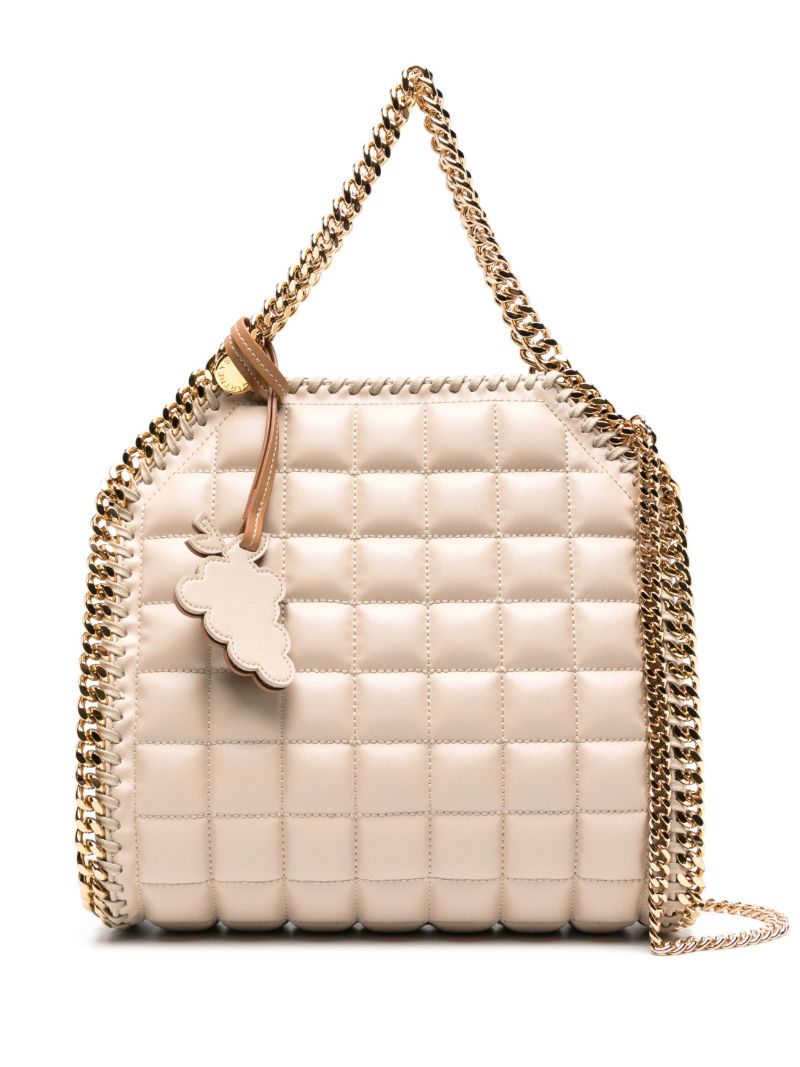 Neutral Falabella Mini Quilted Cross Body Bag