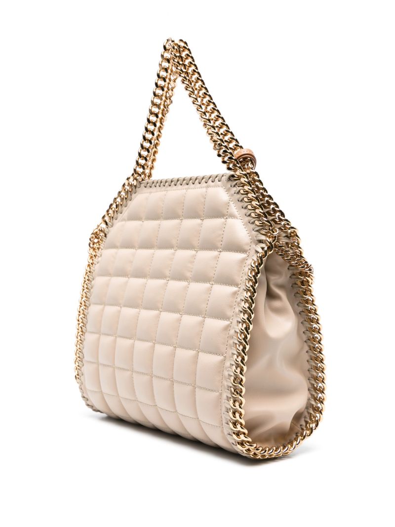 Neutral Falabella Mini Quilted Cross Body Bag