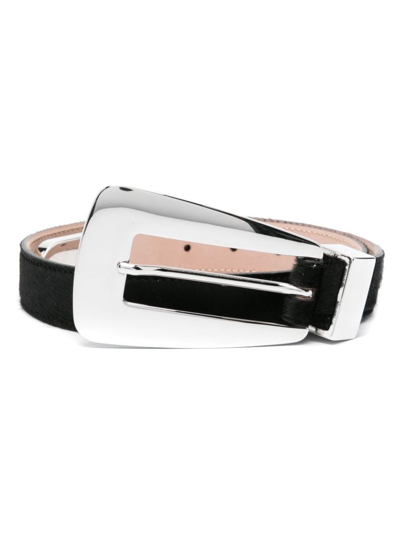 Black the Lucca Leather Belt