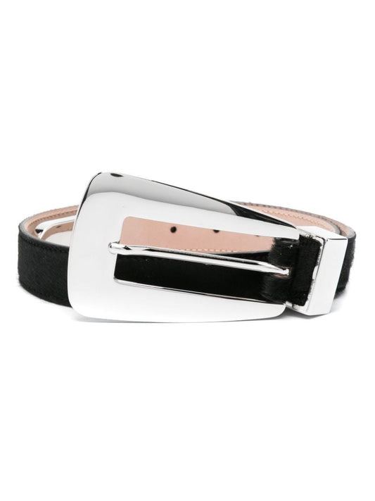 Black the Lucca Leather Belt